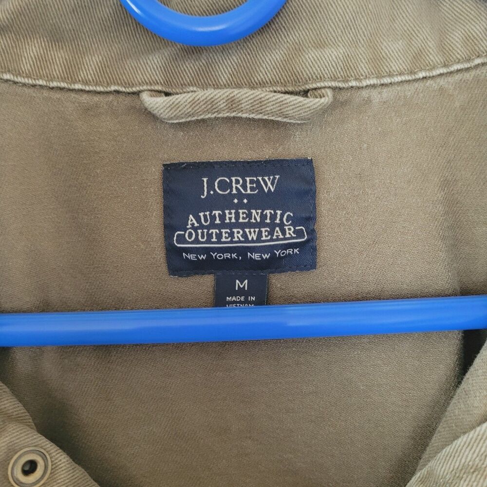 J.Crew Military Field Utility 100% Cotton Mens Jacket Size Medium M-65 Work Euc - Picture 2 of 7